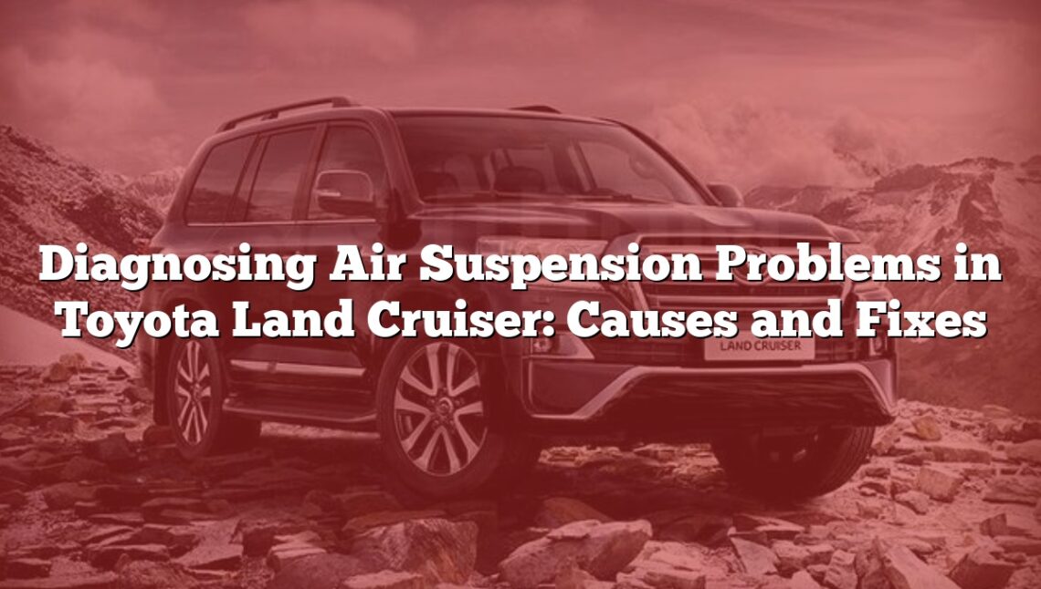 Diagnosing Air Suspension Problems in Toyota Land Cruiser: Causes and Fixes