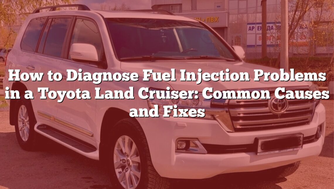 How to Diagnose Fuel Injection Problems in a Toyota Land Cruiser: Common Causes and Fixes