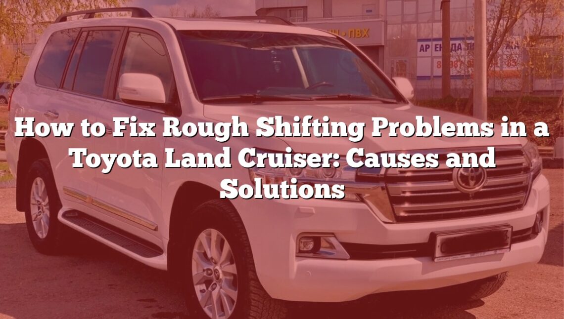 How to Fix Rough Shifting Problems in a Toyota Land Cruiser: Causes and Solutions