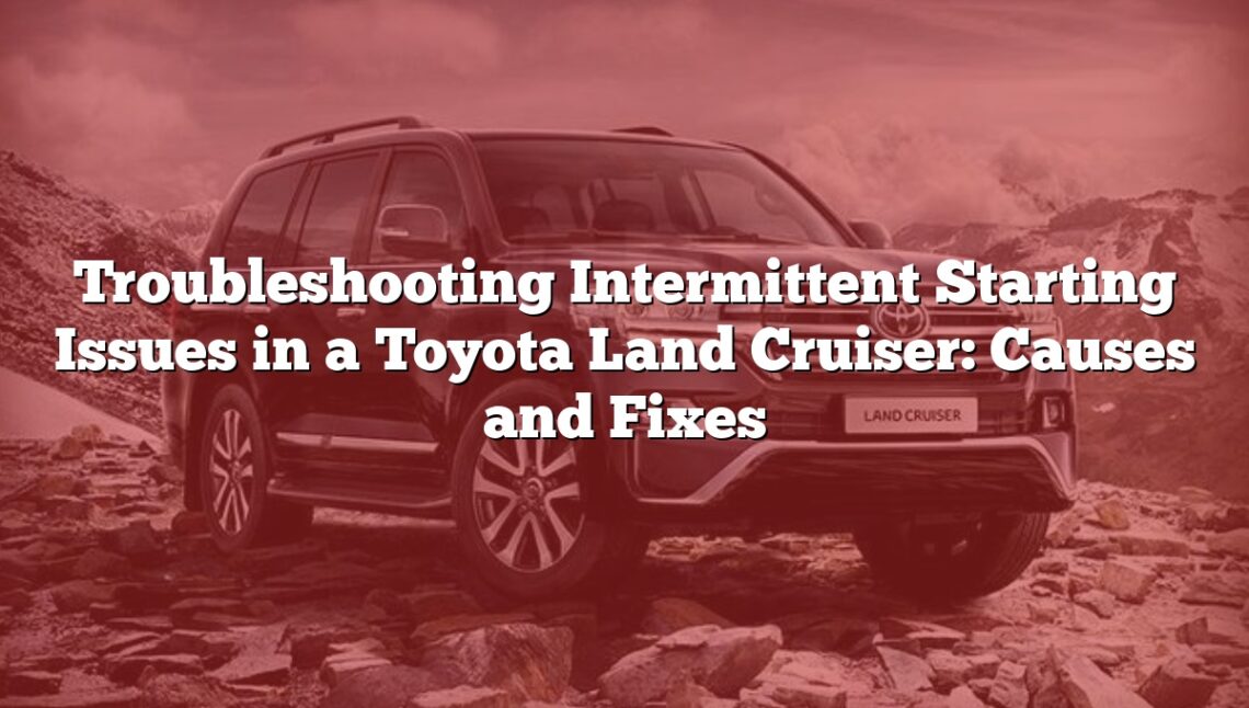 Troubleshooting Intermittent Starting Issues in a Toyota Land Cruiser: Causes and Fixes