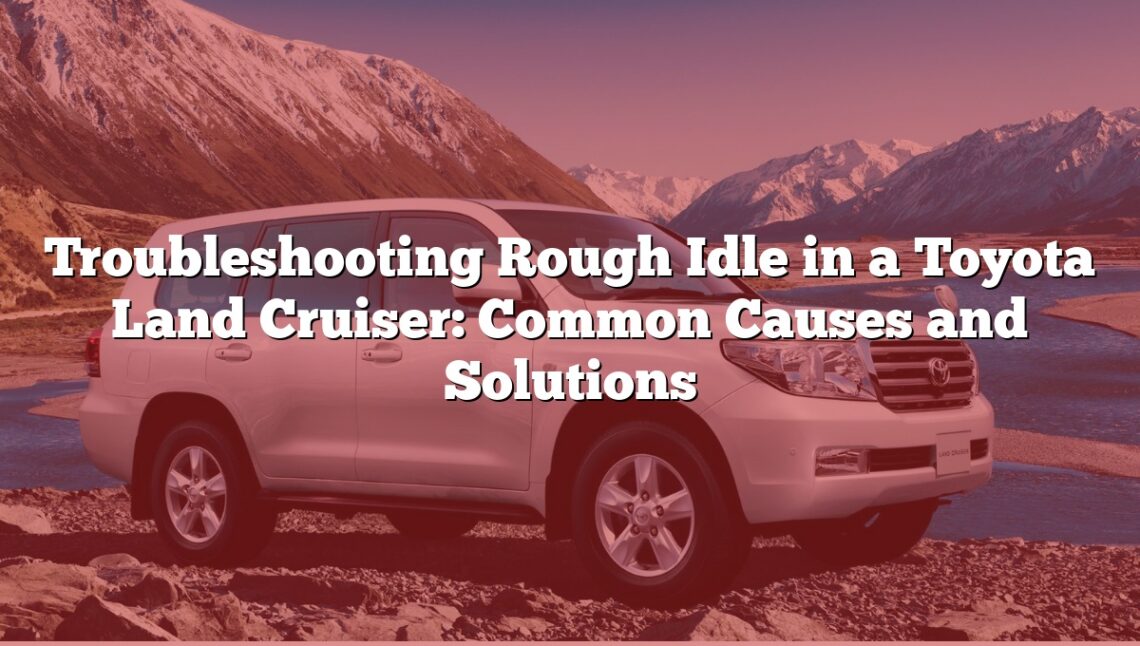 Troubleshooting Rough Idle in a Toyota Land Cruiser: Common Causes and Solutions
