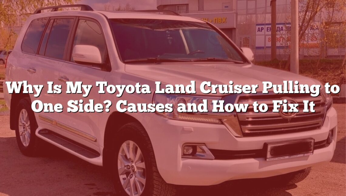 Why Is My Toyota Land Cruiser Pulling to One Side? Causes and How to Fix It